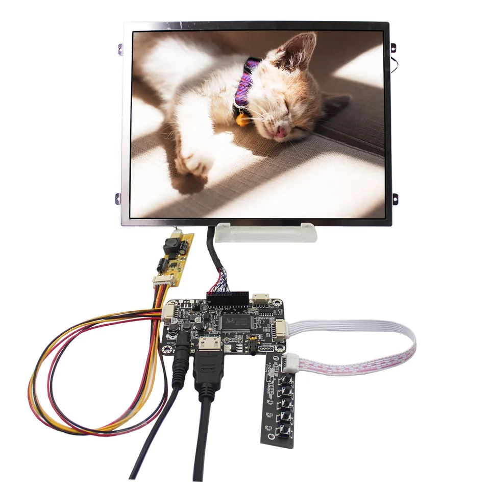 HDMI DVI VGA LCD Controller Board 10.4 In 800x600 LED Backlight LCD - Foto 11