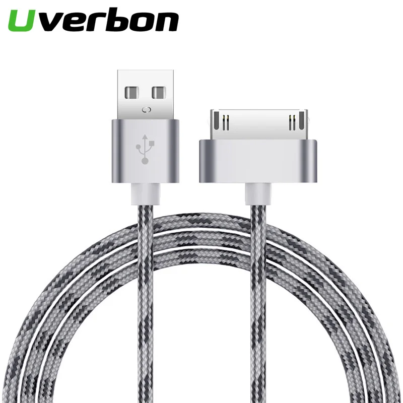 

2.4A USB Cable For iphone 30 Pin Charger Adapter Fast Charging Data Cable for iPhone 4 4s 3GS 3G iPad 1 2 3 iPod Nano itouch