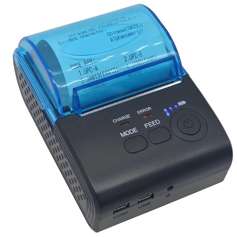 58 мм Bluetooth Термальный чековый принтер порт чековый принтер pos-принтер портативный Bluetooth принтер билетный принтер Android IOS EU