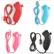 500 шт. Nunchunk контроллер пульт дистанционного управления для wii USB порт игровой консоли контроллер