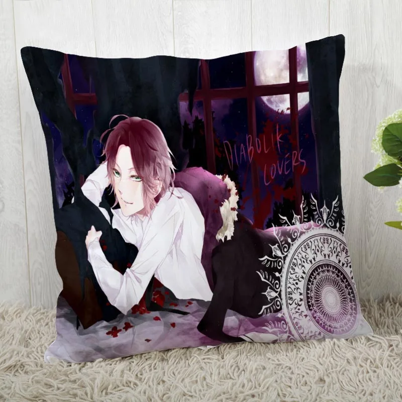 45*45 наволочка Diabolik Lovers печать для Свадебная Подушка Обложка счастливые праздничные наволочки для подушки - Цвет: Pillowcase 12