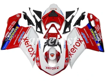

Injection New ABS Full Fairings Kit Fit for DUCATI 848 evo 1098 1198 1098S 2007 2008 2009 2010 2011 2012 Body Set red glossy