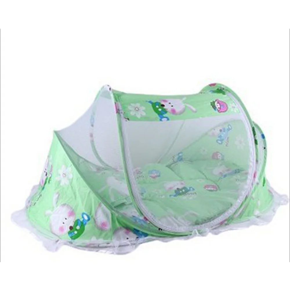 Newborn Bedding Crib Net Summer Protection Crib Pattern Mosquito Net Detachable Anti-Mosquito Cradle Infant Foldable Bedding Net - Цвет: WJ4014B3