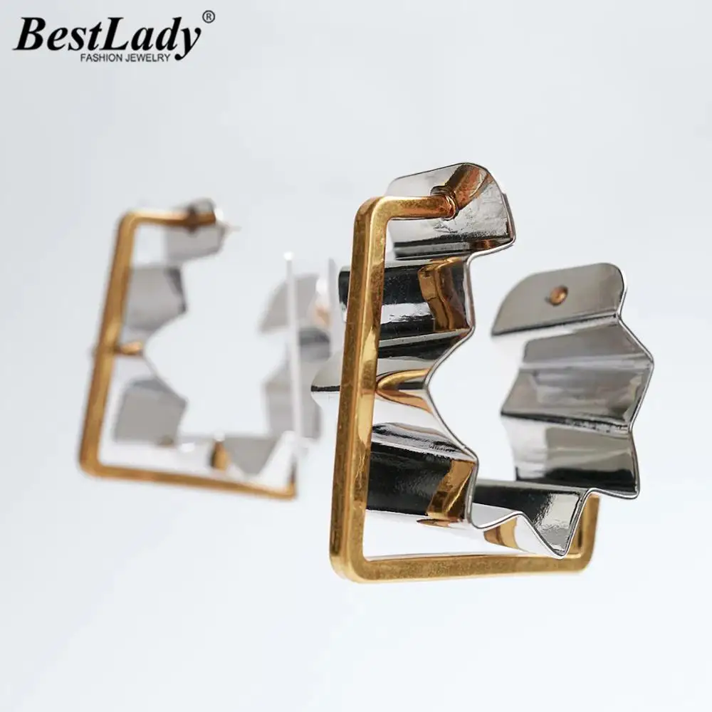 Виниловые асимметричные серьги Best Lady ZA для женщин модные Асимметричные висячие в