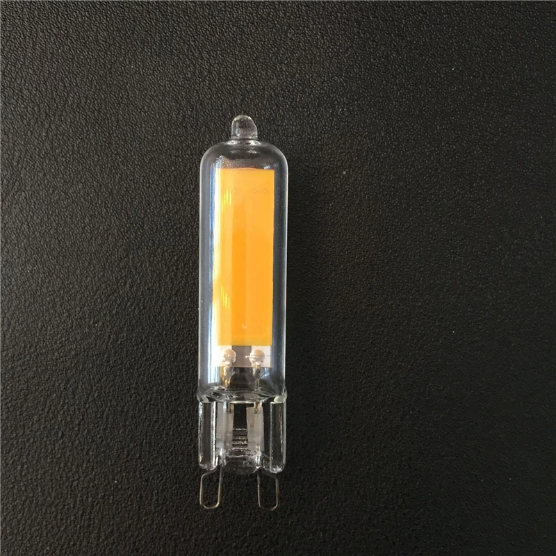 Мини G9 LED COB лампа 6 Вт 9 12 стекло с украшением в виде кристаллов светильник s