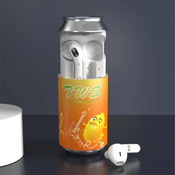 

ROCKSTICK zip-top Can model wireless Bluetooth 5.0 Headset Creative fashion earbuds Touch in-ear dual TWS-H35T earphone