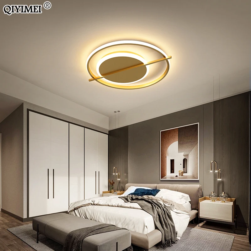 

Modern LED Chandelier Lamps With Remote Control Iron Acrylic Light For Living Study Room Bedroom Aisle Indoor Lighting Luminaire