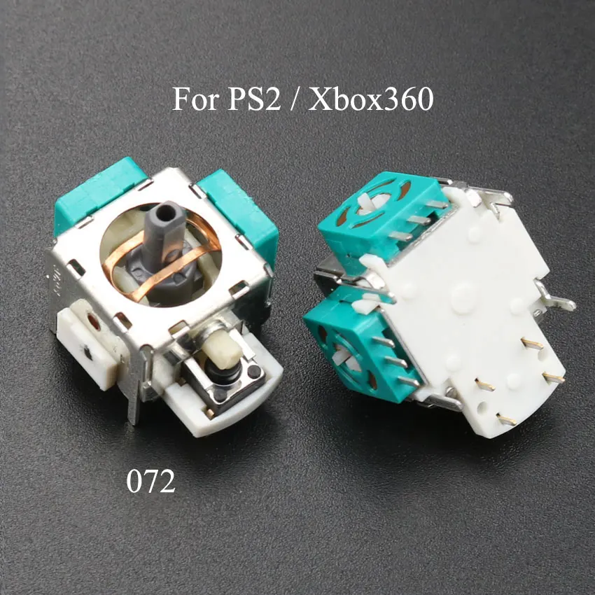 Xbox360 Green 2 шт. OEM 3D аналоговый джойстик ручки 3 4Pin для sony Dualshock 4 3 2 PS2 PS3 PS4 Xbox One 360 контроллер замена - Цвет: Xbox360 Green