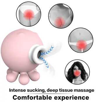 

Silicone 9 Speed Sucking Massager Vibrating Sucker Massager Adult Toy For Woman Fun Products Body Stimulator Health Care Tool