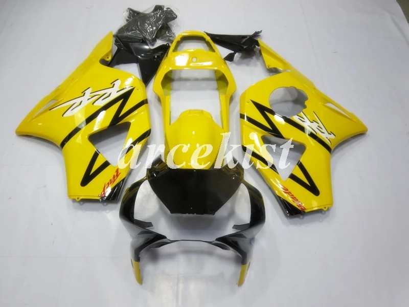 4 подарки ABS мотоцикл Полный обтекатели комплект Подходит для HONDA CBR954RR CBR954 954 2002 2003 тела набор желтый черный