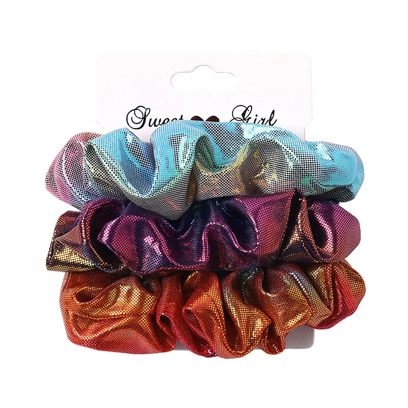 pearl hair clip 3-6Pcs Velvet Hair Rope Satin Sequin Cloth Scrunchies Elastic Hairband Women Ponytail Holder Hair Ties Girls Hair Accessories head wrap for women