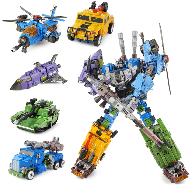 5 в 1 Трансформация Робот автомобиль игрушки Аниме Разрушитель самолет Танк Модель КО игрушка для мальчиков Грузовик Коллекция игрушка для