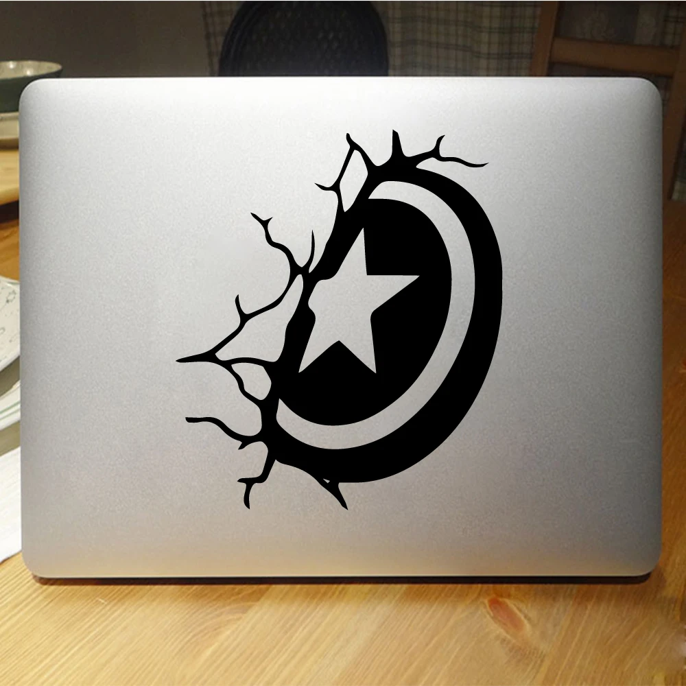 

Diy Captain America Shield Vinyl Wall Stickers Wallpaper For Computer Wall Mural Removable Decor Wall Decals