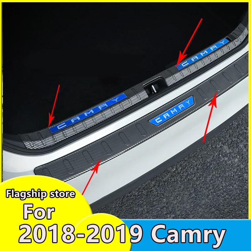 Накладка на порог для Toyota Camry 2018 2020 накладка педали из нержавеющей стали|Лепнина