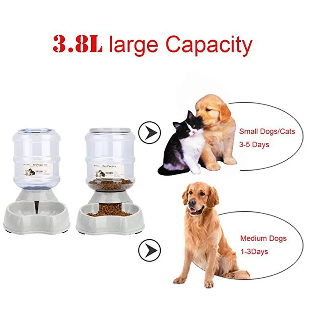 3.8L Pet Dog автоматический для питья кормушка Кормление чаши питьевой фонтан