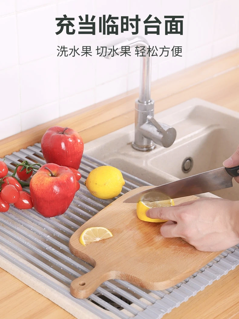 Защитный слой из силикагеля кухонная полка для раковины не повреждает блюда
