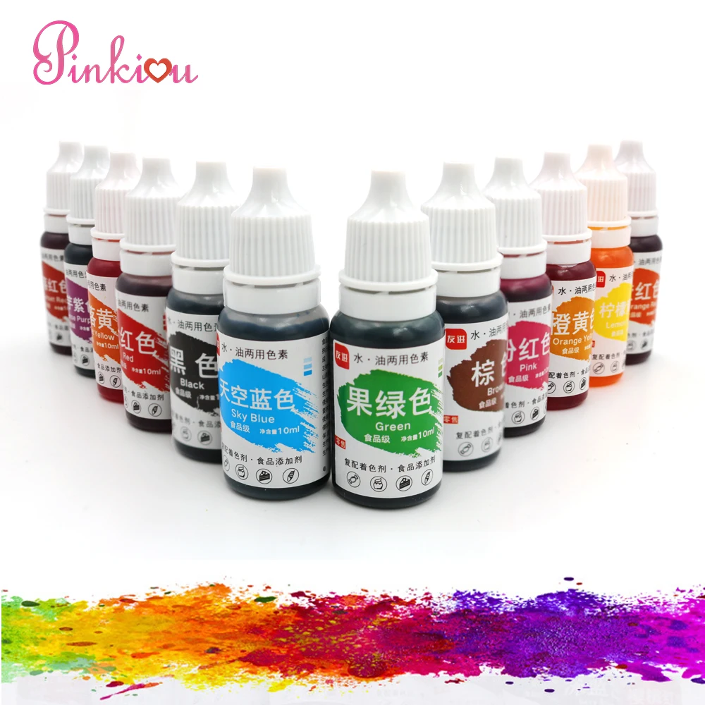 12 Colors Cake Food Coloring Set 10ml Natural Ink For Cake Decoration Colorful Airbrush Accessories For Temporary Tattoo Diy Airbrush For Cakes Airbrush Color For Cakeink Tattoo Airbrush Aliexpress