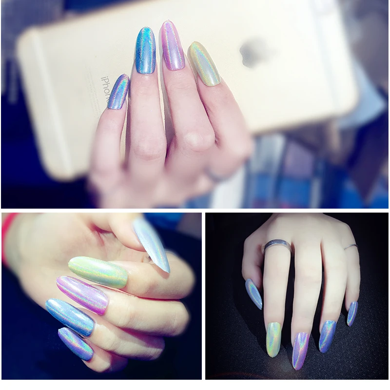 Новинка высокое качество 1 г/коркор. Радужный Блестящий зеркальный порошок для