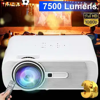 

MINI Projector ,1200 Lumens, 800x480P support 1080p Optional Wireless Sync Display For Phone, LED Projectors