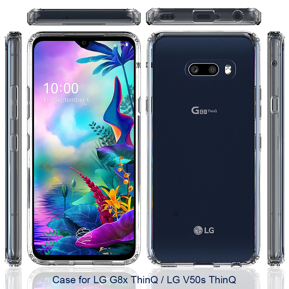 For LG V50S ThinQ Acrylic + TPU Shockproof Transparent Armor Protective Back Cover Case |