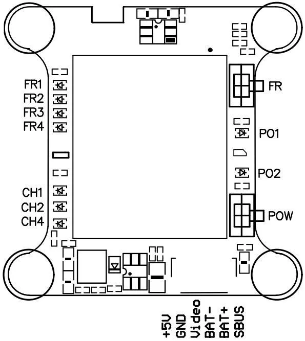 VTX5848 LITE 48CH 5,8G 25/100/200/400/600 мВт переключаемый VTX модуль видеопередатчика OSD Управление для видом от первого лица