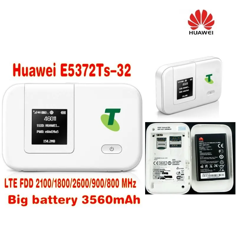 HUAWEI E5372-Wi-Fi 5G LTE Cat4 мобильный WiFi точка доступа для Ipad plus 2 шт антенна