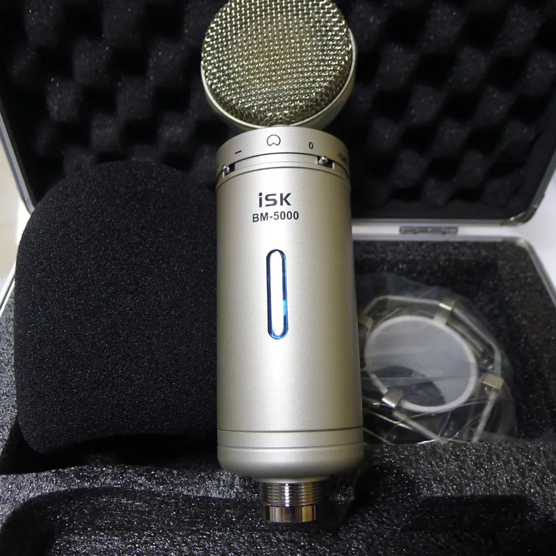 Original ISK BM-5000 Professional Condenser Microphone For Computer Recording Studio Performance Mic Shock Mount