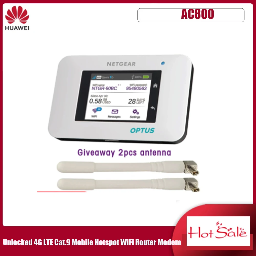 New Netgear AC800S Unlocked 4G LTE Cat.9 Mobile Hotspot WiFi Router