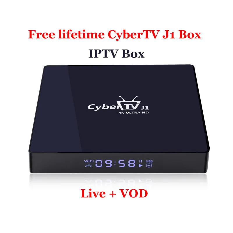 2 шт. Cybertv J1 Сингапур, Starhub ip tv box волокно ТВ коробка стабильная поддержка BT4.0 2,4/5 ГГц wifi pk turbotv evpad для Malaysi Таиланд - Цвет: cybertv box lifetime