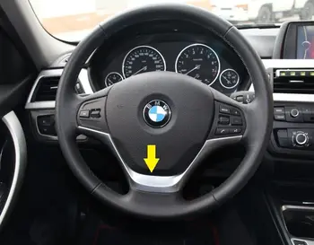 

For BMW 1 3 Series F30 320 2013 2014 2015 F20 116 Chrome Steering Wheel Cover trim