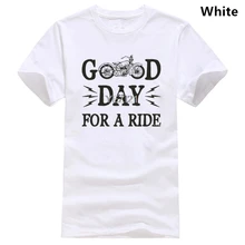 Camiseta de la motocicleta que dice buen día para un paseo Cool camisa de la motocicleta de la vendimia
