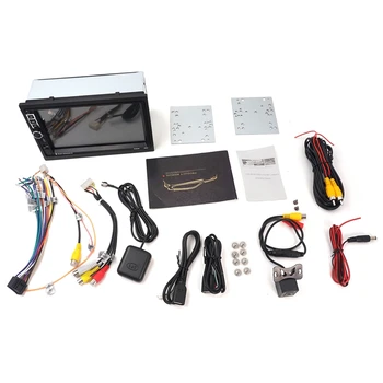

Car Radio Android Double Din 7 Inch Press Radio GPS Navigation 2 Din Universal Car Multimedia Player BT FM Stereo o 8802,Wit