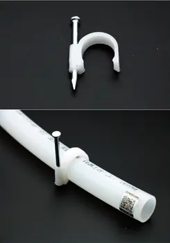 

80 PCS Add thickened lengthen ground heating clip steel dinka ground heat pipe fixed U type dinka 20MM quality fixed clip