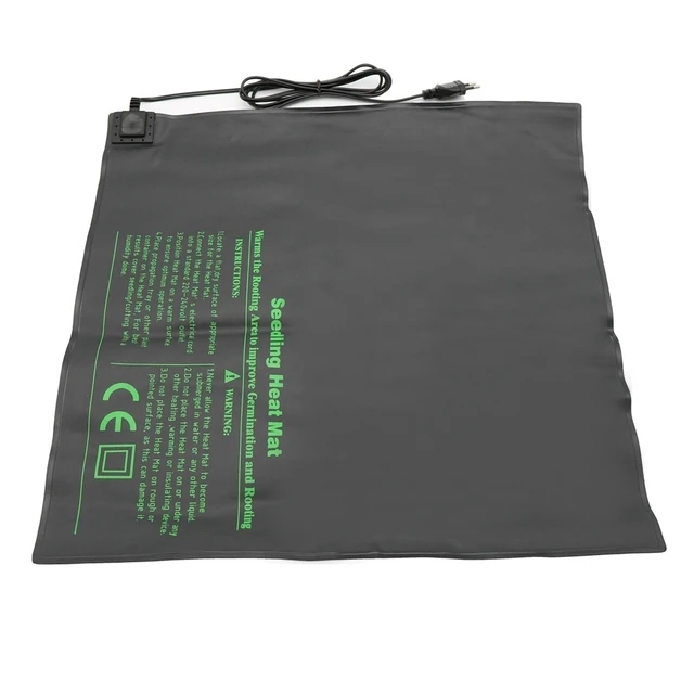 52X52Cm Palánták Hőszőnyeg Vízálló Vetőmag Fűtőpárnák Csírázása Hidroponikus Fűtő Szőnyeg 110V/220V - Image 2