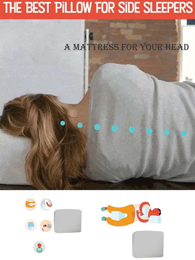 Comfortable Cervical Orthopedic Pillows Latex Neck Care Memory Foam Sleeping Bedroom Pillow Head Support Travesseiro Drop 1 | Дом и сад