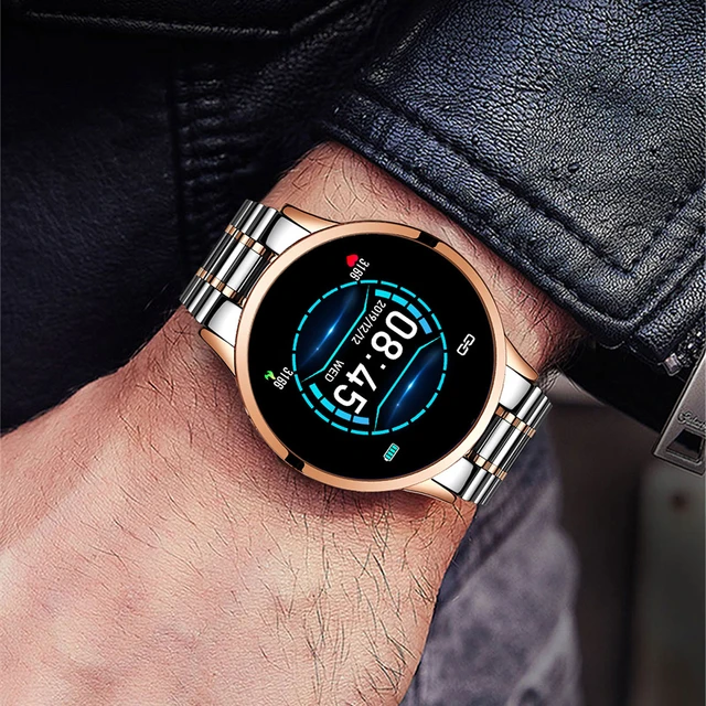 Montre Connectée Pour Hommes Et Femmes, Moniteur De Pression Artérielle,  D'activité Physique, Étanche, Moniteur De Fréquence Cardiaque, Podomètre,  Horloge De Sport - Montres Femme - AliExpress