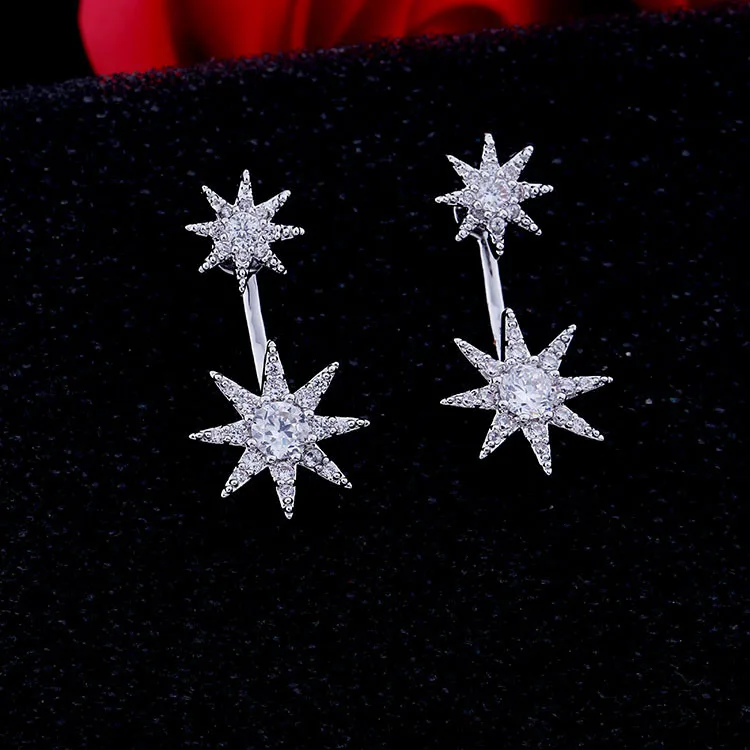 Серьги-звезды с кристаллами от Swarovski ограниченное по времени растение новинка 2021