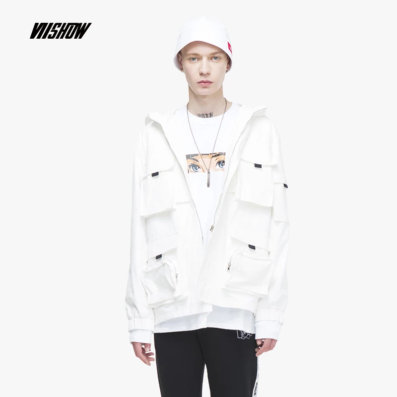 VIISHOW уличная мужская куртка брендовая однотонная мужская куртка Veste Homme Новая ветровка мужская куртка Chaqueta Hombre JC2349183