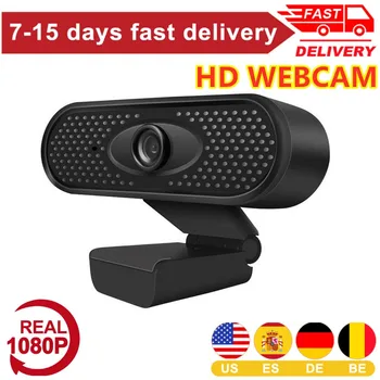 

USB HD 1080P Webcam Manual Focus Web Camera For MAC PC Desktop Network With Mic for Live Broadcast Video Coference Work