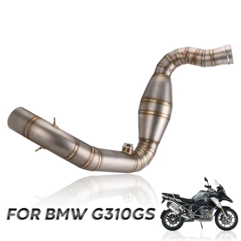 

Slip-on Motorcycle Exhaust Muffler Front And Mid Link Pipe For BMW G310R G310GS 2017 2018 2019 G310R G 310 GS
