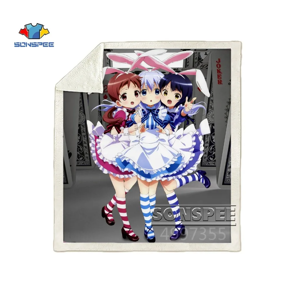 SONSPEE Кролик дом обувь для девочек Harajuku Дети взрослых 3d принт одеяло Теплый диван одеяло покрывало путешествия постельные принадлежности магазин при фабрике B139