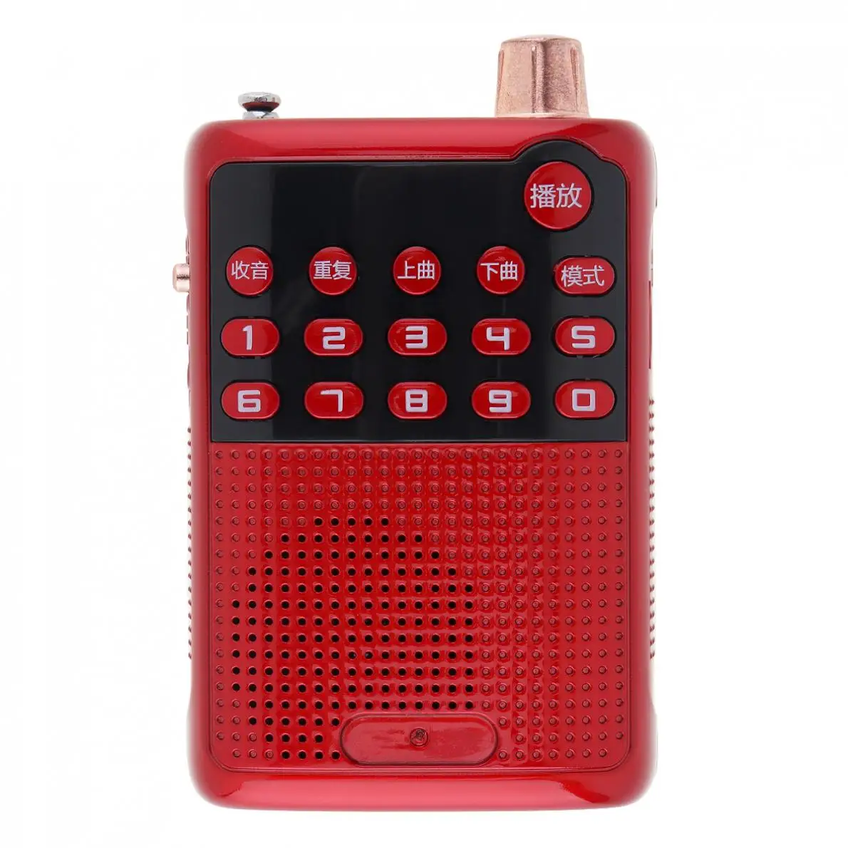 E55 Portable Radio Mini Audio Card Speaker FM Radio with USB Charger 3 5mm Headphone Jack for Home Outdoor High Quality