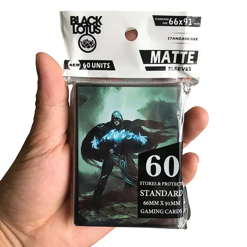 60 pcs Jace 60 шт./лот Черный лотос аниме с двойным рукавом карты рукава карты для торговых карт карты TCG щит Magic MGT/YGO/CFV - Цвет: 60 pcs Jace