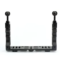 CNC алюминиевый сплав Ручка Стабилизатор Rig ручной подводный дайвинг лоток крепление/светодиодный светильник для Gopro DSLR камеры