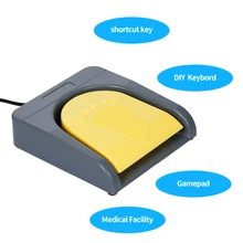 

New PCsensor USB Single Foot Switch Control One Key Customized Computer Keyboard Action Pedal for machines tools medical office