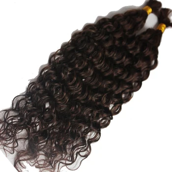 

Brazilian Remy Human Hair Deep Curly Bulk Hair Weaving For Braiding 100% Unprocessed No Weft Human Hair Bulk Extensions 3Pcs/Lot