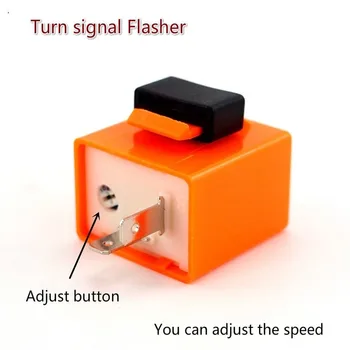 

Motorcycle LED Turn Light Flasher Straddle 12V Steering Controller Adjustable Flashers