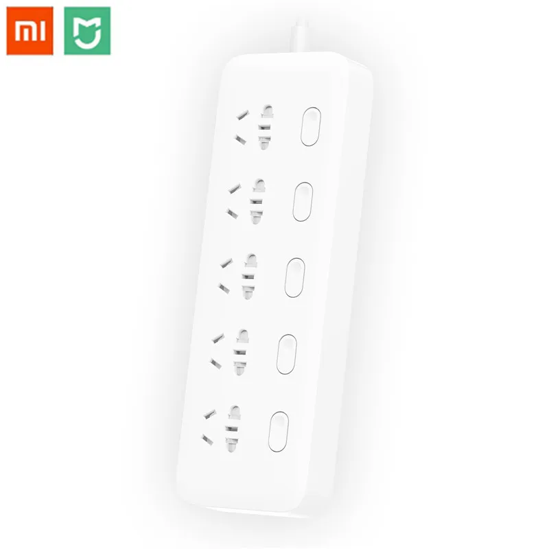 

YOUPIN Mi MIJIA Power Strip Socket 2500W 250V 10A 5 Charging Position 5 Digit Independent Control Home Strip Power Socket Strip