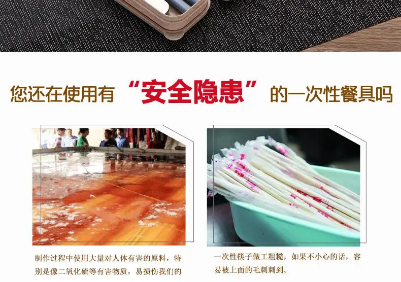 Manufacturers Direct Selling Portable Tableware Outdoor Tableware Spoon Chopsticks Set Stainless Steel Students Tableware Two-Pi
