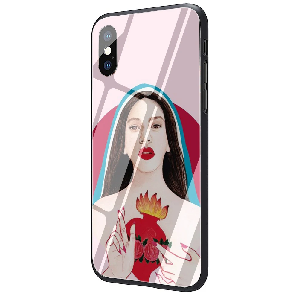 EWAU красивый Розалия закаленное стекло чехол для телефона чехол для iPhone 5 5S SE 6 6s 7 8 Plus X XR XS 11 Pro Max